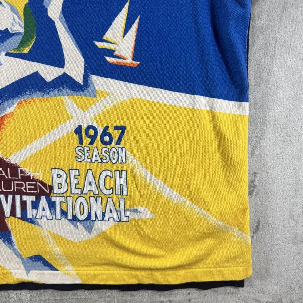 Polo Ralph Lauren Polo Beach Vollyball Shirt Mens XL Graphic Classic Fit